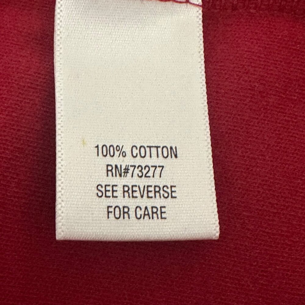 Croft & Barrow Womens Red Open Front Cardigan Size XL 100% Cotton Preppy Career - Picture 5 of 8